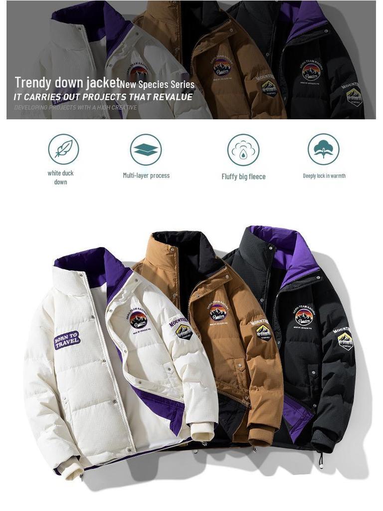 2025 Winter MLB & NY Collab High-Quality Men's American Streetwear Down Jacket