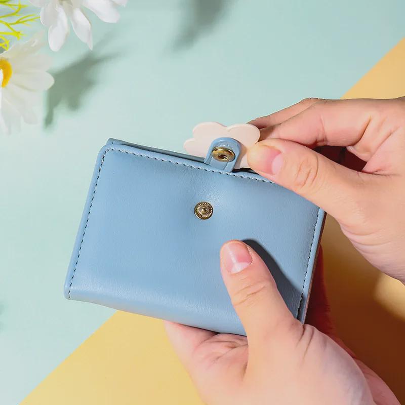 Women's 2023 Compact Three-Fold Wallet - Multiple Card Slots & Coin Pocket