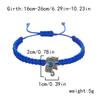 Retro Handmade Woven Evil Eyes Elephant Bracelet For Women Men Simple Classic Animal Evil Eye Bracelet Bangle Friendship Jewelry