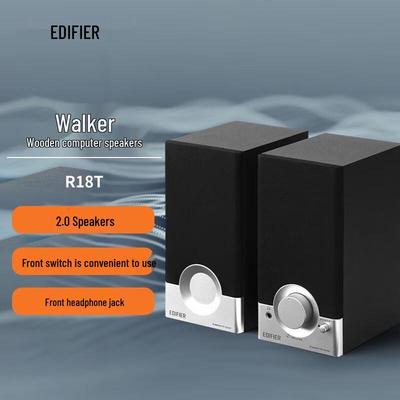 Edifier R18T 2.0 Holz-Computerlautsprecher CN-Stecker (Adapter enthalten)