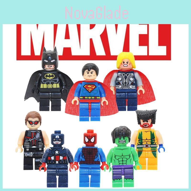 Marvel Superhero Spider-man Batman Children's Puzzle Building Blocks Toy