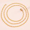 2.5mm Wide Embossed Stainless Steel Sunshine Link Chain Necklace for Women Choker 4 Available Jewelry Making Accessories