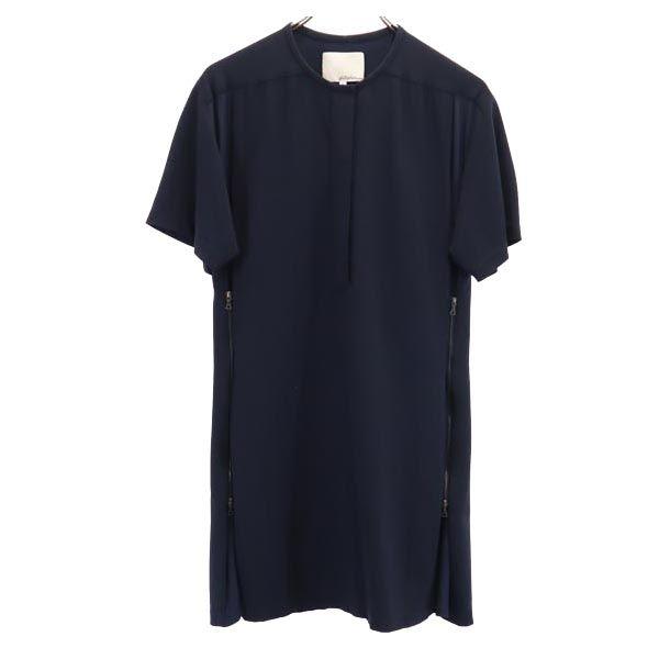 3.1 Phillip Lim Short Sleeve One Piece Dark Blue Women Used