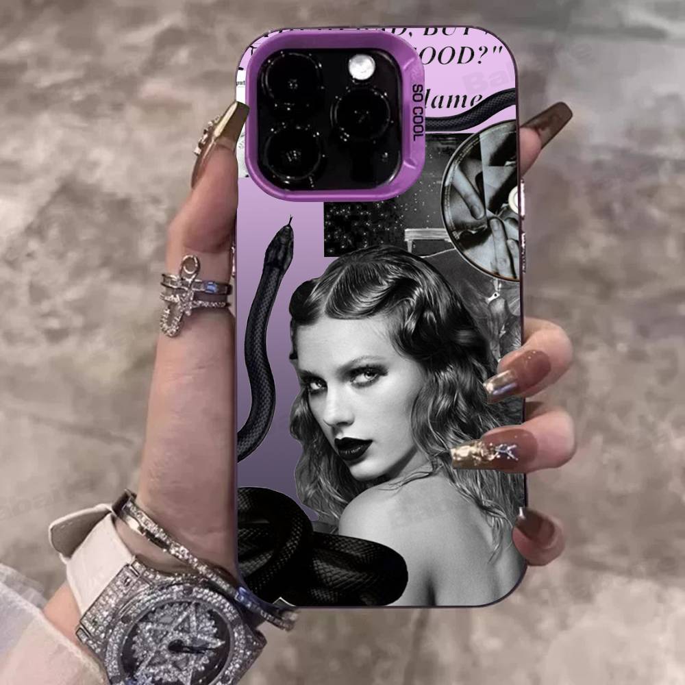 H-Hot Music Singer-Taylor Alison S-Swift Phone Case For iPhone 17 16 15 14 13 12 11 Pro Max Plus Pro Colorful Shell
