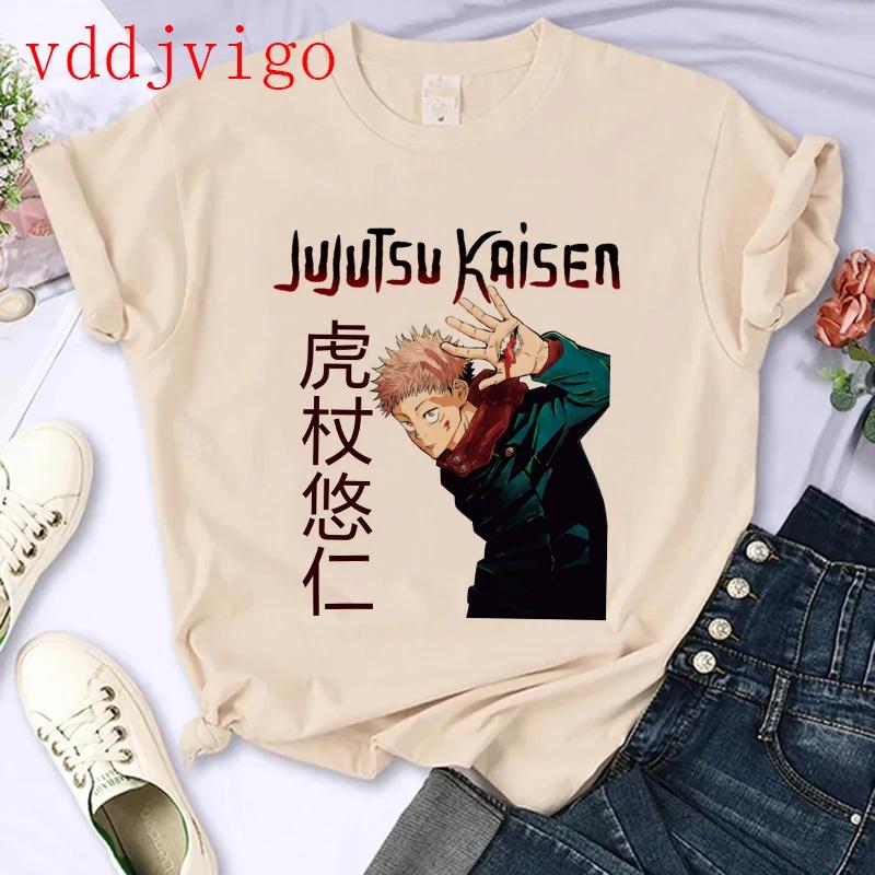 Streetwear Tshirt Japanese Anime Tshirt Jujutsu Kaisen Gojo Satoru Yuji Itadori Unisexga T Shirt Top Tees Clothes Y2k 90s