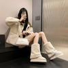 Fashion New Winter Snow Boots Women's Thick Sole Fur Integrated Short Boots with Plush and Thickened Anti Slip and Warm Cotton Shoes