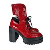 AGL (39) Women Lace up Boots Red Model D262512