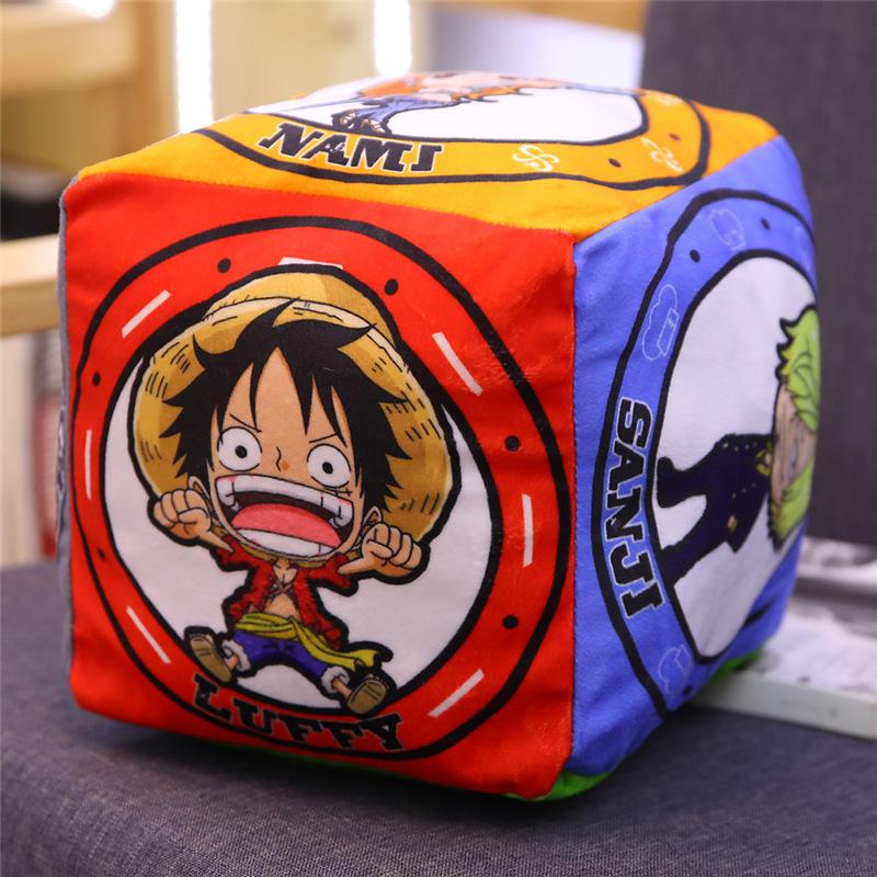 New One Piece Circular Pillow Anime Peripheral Luffy Chopper Double-Sided Printing Nap Cushion Pillow Room Sofa Decoration Gift