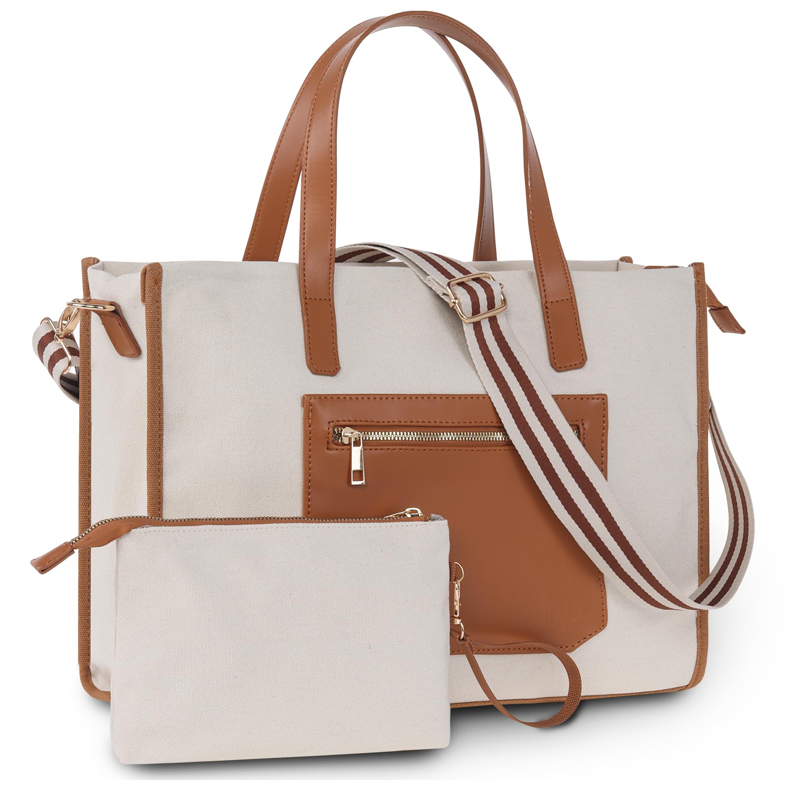 

Сумка Tote Inch PC Большая сумка с набором плечевых ремней через плечо 10 для поездок на работу [OPOALO] Женская сумка, 15,6 места для хранения, вместимость, чехол,