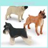 Figura de Modelo de Cão Boxer em PVC para Crianças Brinquedo Educativo Edição de Colecionador Decoração de Casa