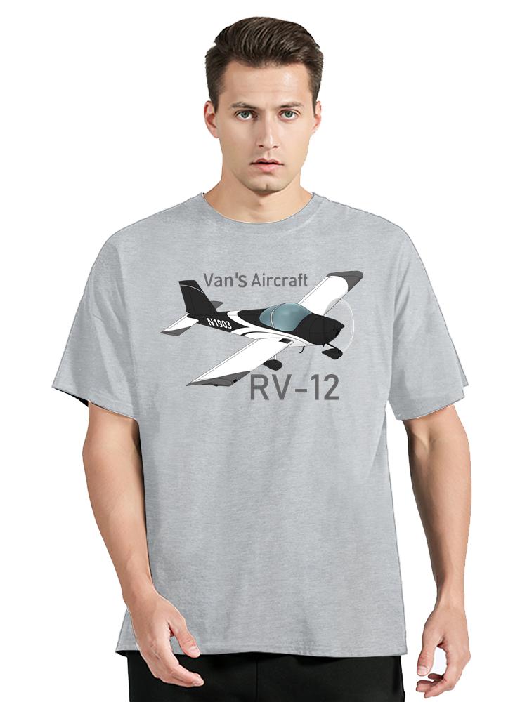 New Summer O-Neck T Shirt Aircraft RV-12 Airplane T-Shirt Cotton Print Graphic Men's Clothing Oversized Tshirt Fashion Tops