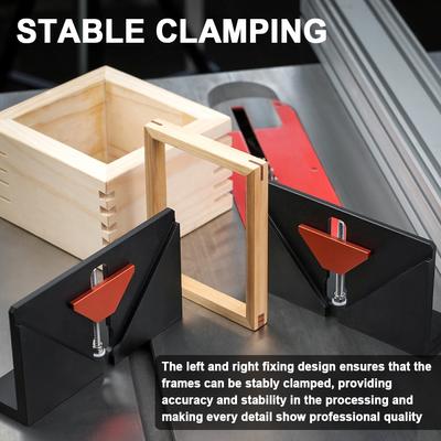 Right Angle Spline Jig Aluminum Alloy Picture Frames Drawer Dovetailing Slotting Dovetail Mortise