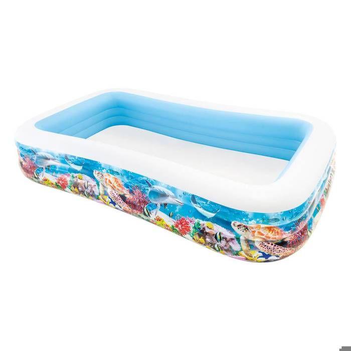Intex 58485 - Piscine Poisson Famille, 305 X 183 X 56 Cm