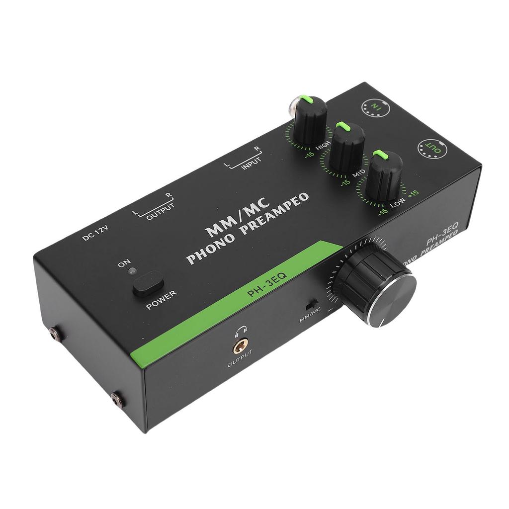 MM MC Phono Preamp Professional Mini Stereo Phonograph Preamplifier for Turntable Record Player 5 Pin XLR Input Output