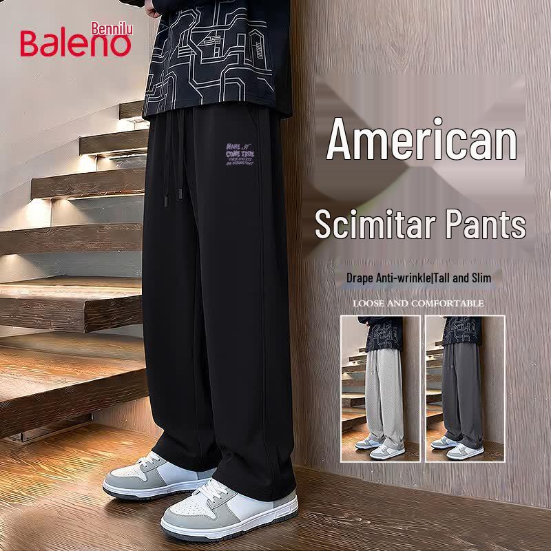 Baleno Men s Heavyweight Knit Curved Knife Casual Pants M