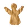 Small Olive Wood Angel Ornament Easter Decorations Handheld Wooden Angel Figurine Religious Gift For Baptism Prayers