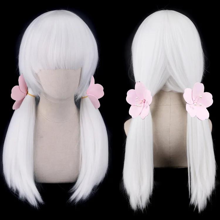 Sky Light Awaits Parrucca Personaggio Anime Cartone Animato Cosplay Lolita Capelli Bianchi Figli della Luce Daleth Costume di Halloween