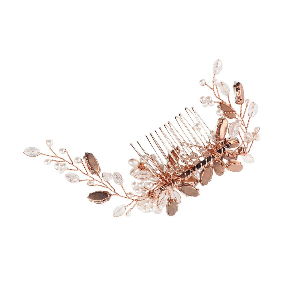 Pearl   Wedding Hair Comb Elegant Bendable Pearl Hair Pieces Bridal Wedding Hair Accessories