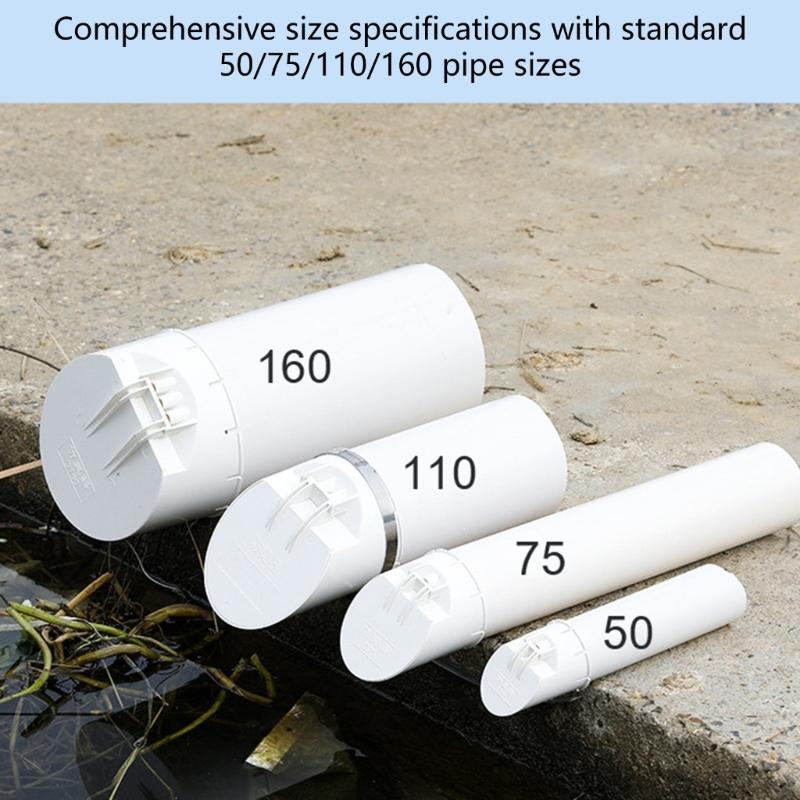 High Efficiency Drain Valves PVC Drainage Pipe Floor Drains Rain Pipe Cap Strainer Plug Outdoor Balcony Accessory