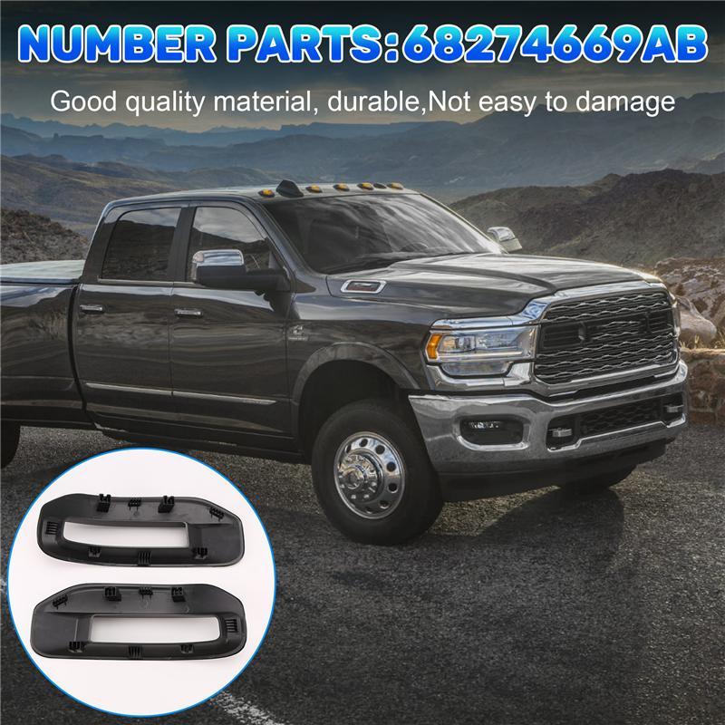 

Car Front Bumper Fog Light Frame Fog Light Cover 68274669AB For Dodge Ram 1500 2019-2025