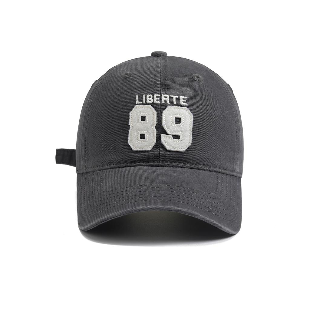Fashion Hat Trend Street Digital 89 Patch Embroidery Soft Top Baseball Cap Fashion Vintage Street Trend American Cap