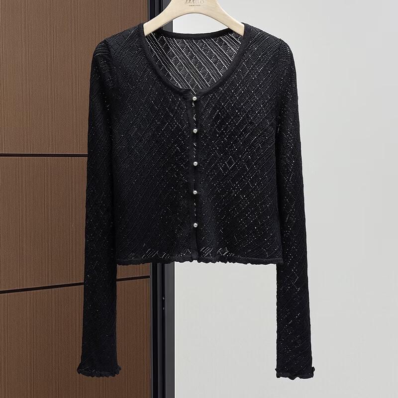 Women s Wool Blend Knitted Cardigan One Size