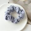 Shimmering Surface Solid Color Hair Ties Lustrous Fine Pleats High Density Elasticity Sophisticated Evening Wear Accessories