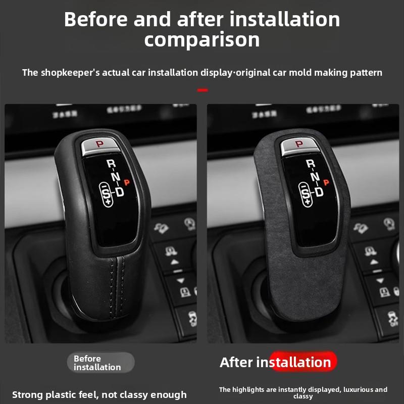 For Land Rover Defender 110, 90 version file handle cover, gear panel, armrest box cover, fur decoration modification 2022-2025