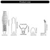 5Pieces Pipe Cleaning Tool Drain Snakes Drill Attachment  For Effective Removal Of Greases And Root In Drain Systems