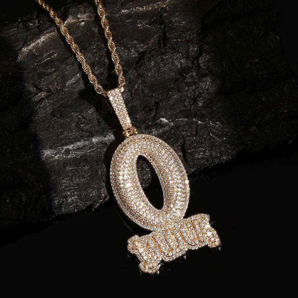 

ZAKOL Хип-хоп Рок О Блок Подвески-ожерелья с цирконием для женщин мужчин унисекс металлические хрустальные чокеры цепочки для ключиц подарки с цирконием