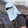 UPF 50+ Sun Hat UV   Wide Brim Outdoor Fishing Sunshade   for Travel Hiking Boating Gardening(Blue   Size)