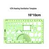 Multi-Function Drawing Template Ruler for Circles, Ellipses, Furniture, Architecture, Geometry, Mathematics, and Interior Design.