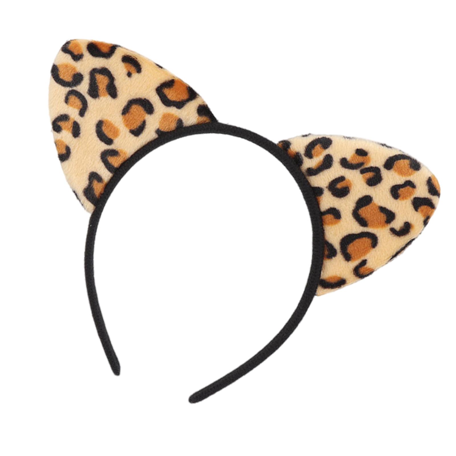 

Повязка на голову с кошачьими ушками, реквизит для фото, пушистый обруч для волос, головной убор для вечеринки, забавные повязки на голову для музыкального фестиваля C1