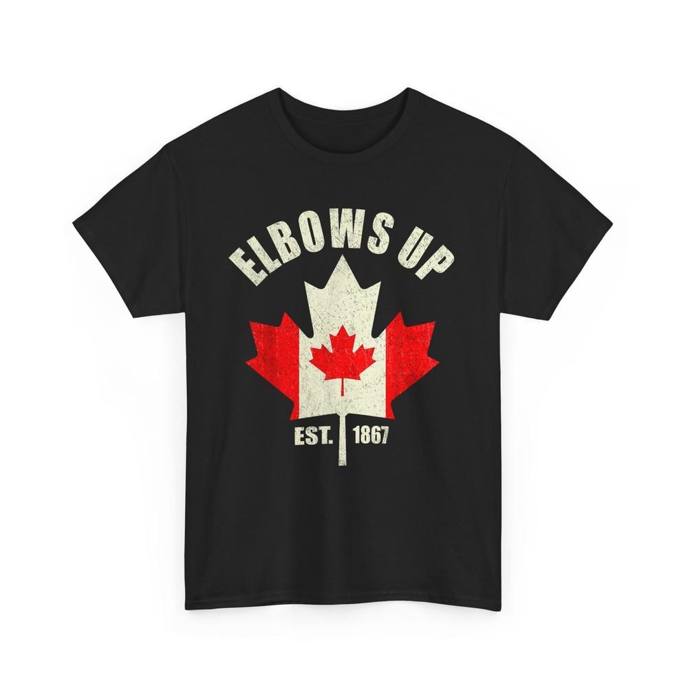 Elbows Up Canada Est 1867 Proud Canadian Strong Canada Unisex T-Shirt Unisex T-Shirt XL