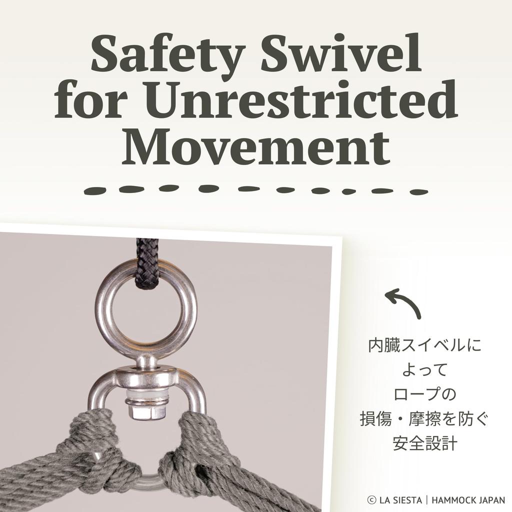 LA SIESTA Hammock Chair Havana King Size Ideal for Sitting or Lying Down Loose and Large Capacity 160kg Azul/Blue (Indoor/Organic Cotton)