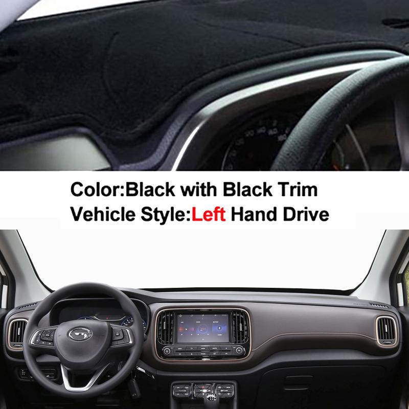 

Внутренний чехол на приборную панель автомобиля для GAC Trumpchi GS3 2017-автоматический коврик для приборной панели, ковер, накидка, солнцезащитный козырек, анти-УФ Black LHD