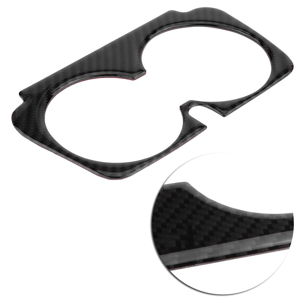 Carbon   Car Cup Holder Trim Sticker for   C Class W205 C180 GLC