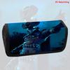 Cute Fortnite Cartoon Flip Pencil Pouch, Unisex Kids Aged 6-14 Portable Printed Stationery Case for School Daily Use