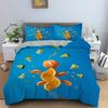 Lemon Duvet Cover Set Fresh Fruits Pattern Polyester Comforter Cover King Queen Twin Full Size For Kids Teens Adults Bedding Set