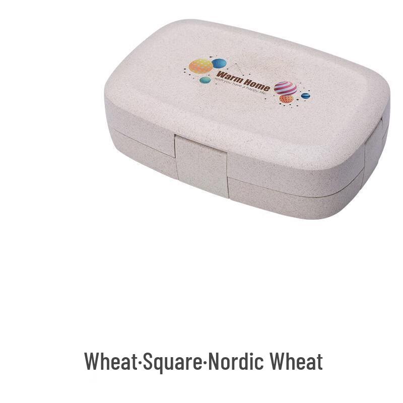 Microwaveable Plastic Divided Lunch Box