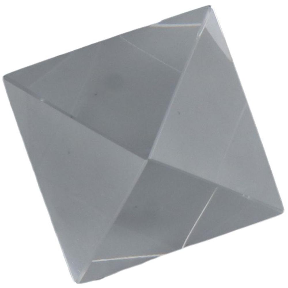 Shiny Crystal Pyramid Paper Weights White Crystal Ornament Glass Paperweight Desktop Decoration