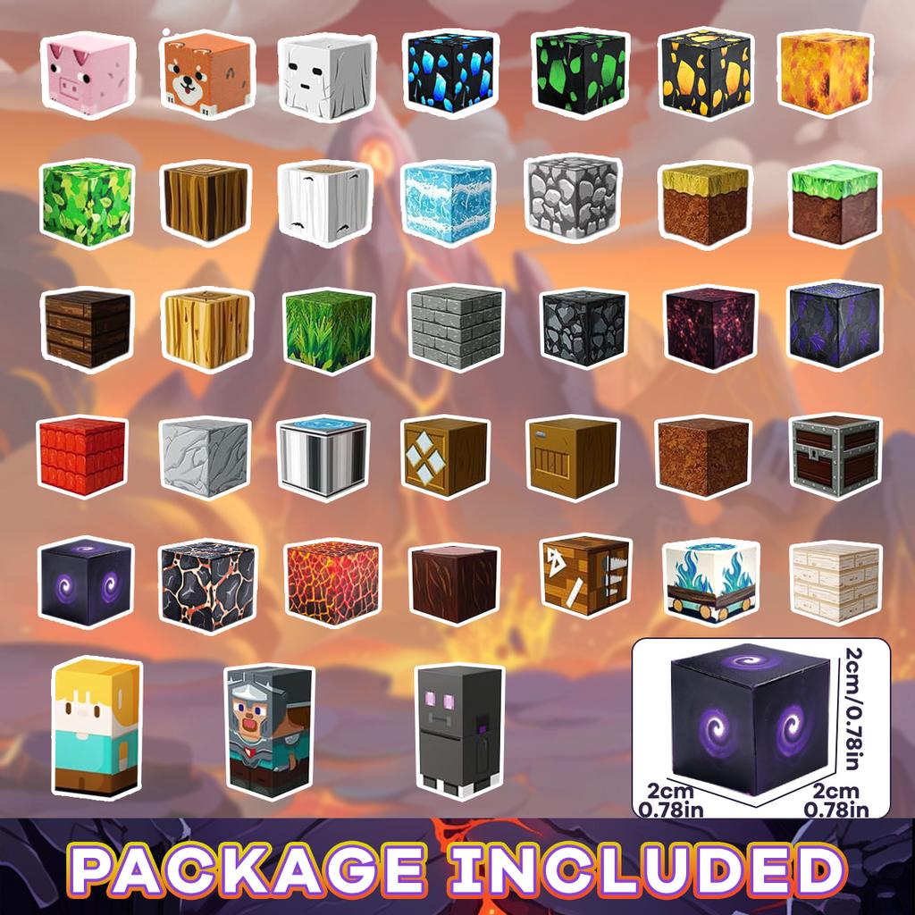 Magnetic Building Blocks Lava Adventure For Kids Boys Girls Ages 3+ Magnet Cube Set STEM Montessori Sensory Toy