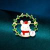 Female Fashion Pearl Cute Rabbit Flower Brooches For Women Luxury Yellow Gold Color Alloy Enamel Animal Brooch Safety Pins