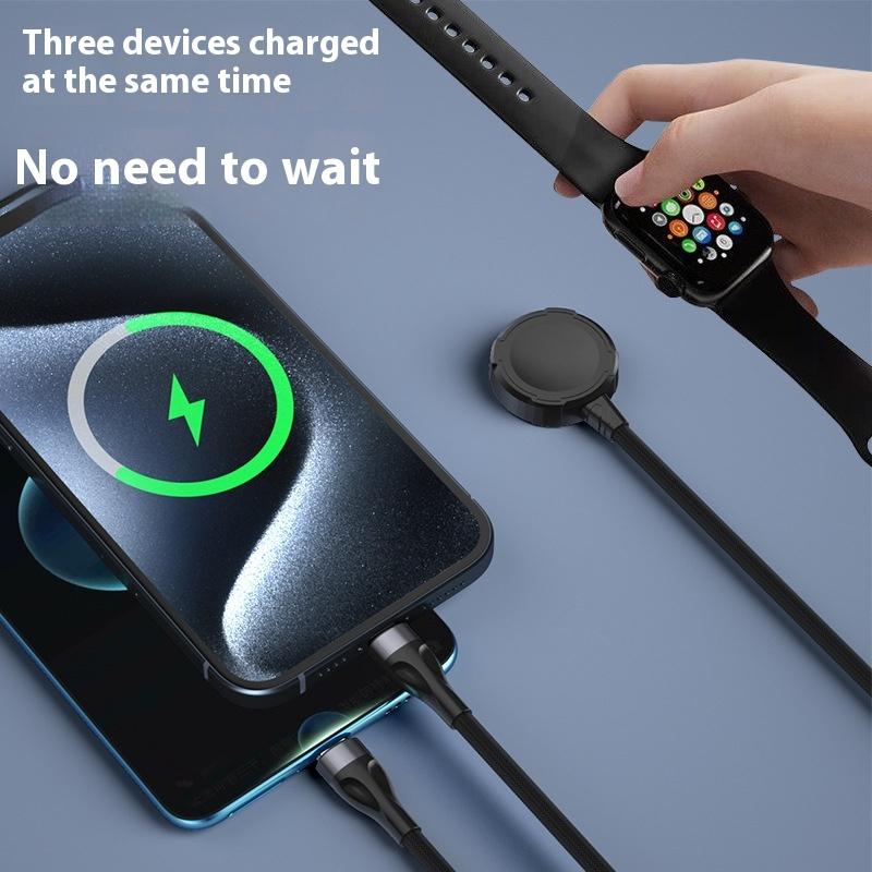 1.2M USBType C Magnetic Wireless Charger for iWatch 8/7/6/5/SE USB C Wireless Fast Charging Station for Apple Watch Series Ultra