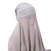 Muslim Women Bonnet + Chiffon Shawl Instant Under scarf Cap Islam Inner Scarf Headband Stretch Hijab Cover Headwrap Turbante
