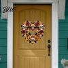 Halloween Wall Decor Flower Skull Pumpkin Wreath Door Decorations Heart Shape Welcome Hanging Sign Happy Front Reusable Decoration Hanger