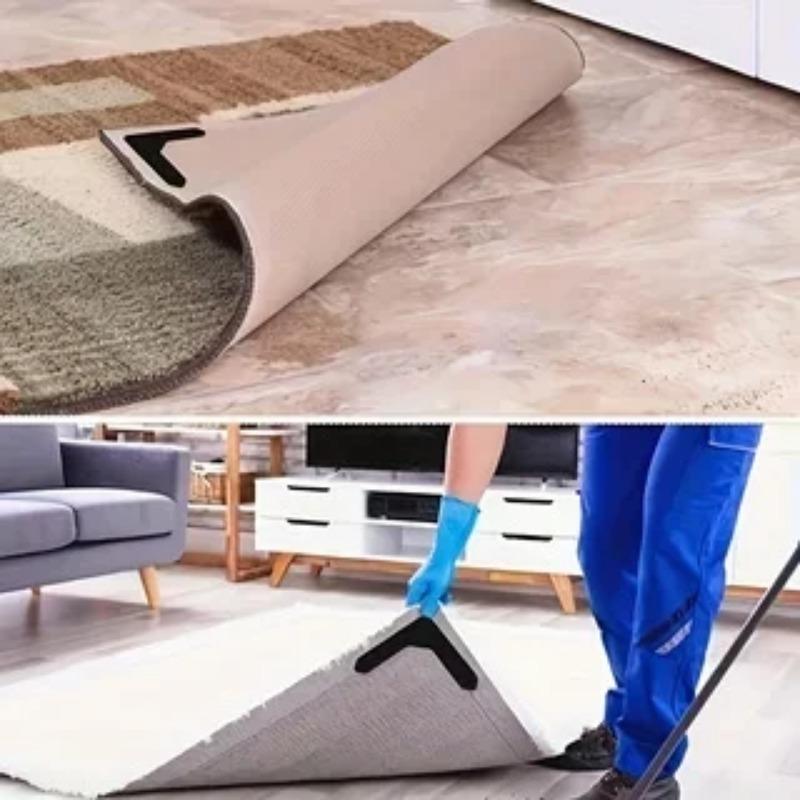 Carpet Anti Slip Sticker- Anti Curling Carpet Tape Non-Slip Area Keeps Your Rug In Place and Makes Corners Flat for Corners