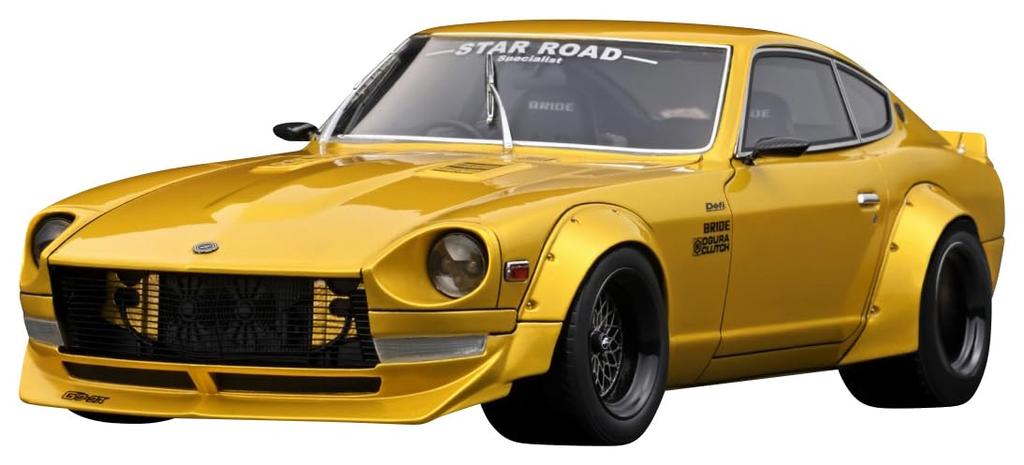 Ignition Model Nissan Fairlady Z STAR ROAD Yellow Metallic Finished Product 1/18 (S30)