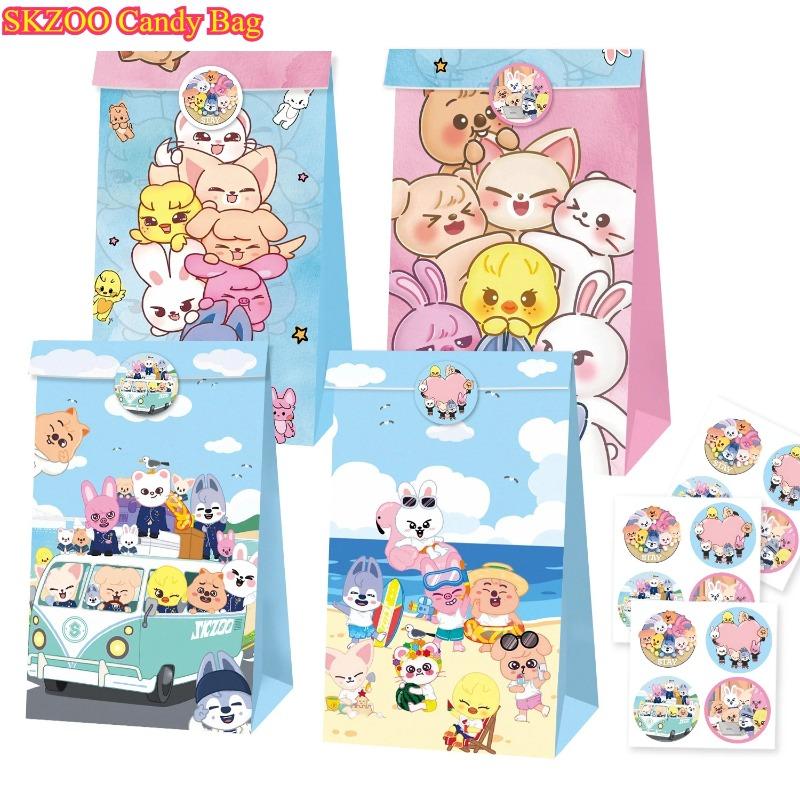 New Candy Paper Bag Birthday Party Gift Wrapping Popcorn Christmas Valentine Day Supplies SKZOO and S Entertaining Play Safe Kid Friendly Fun