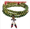108 Sandalwood Buddhist Beads Bracelet - Fashionable Three-Round Design for Women